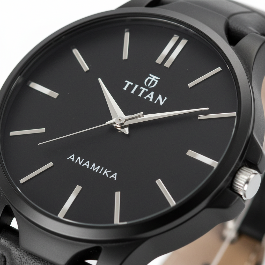 Men's Analog Leather Watch