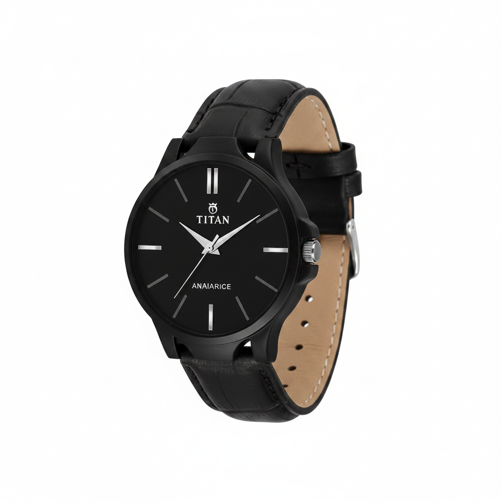 Men's Analog Leather Watch